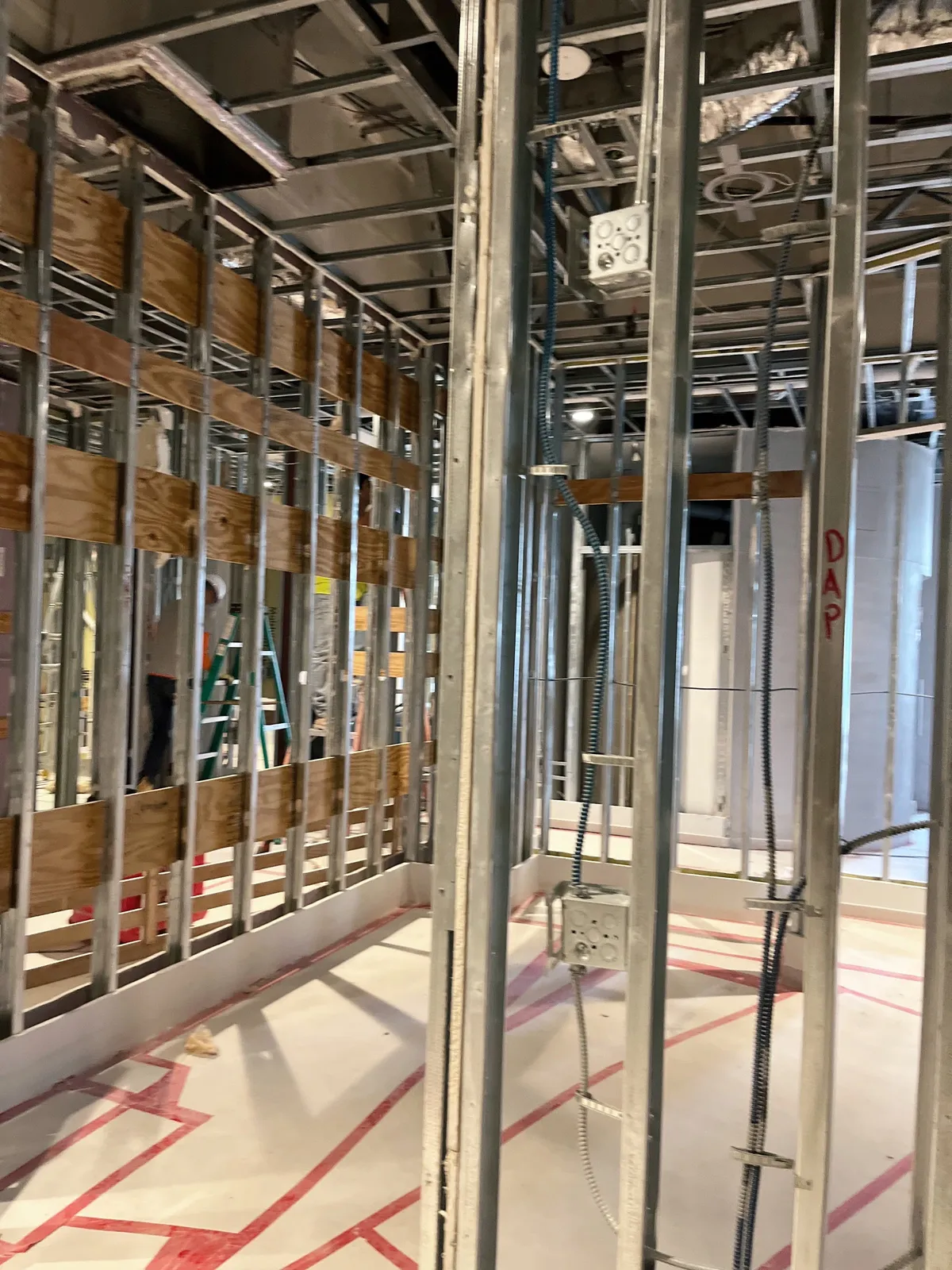 Build-back framing studs during reconstruction