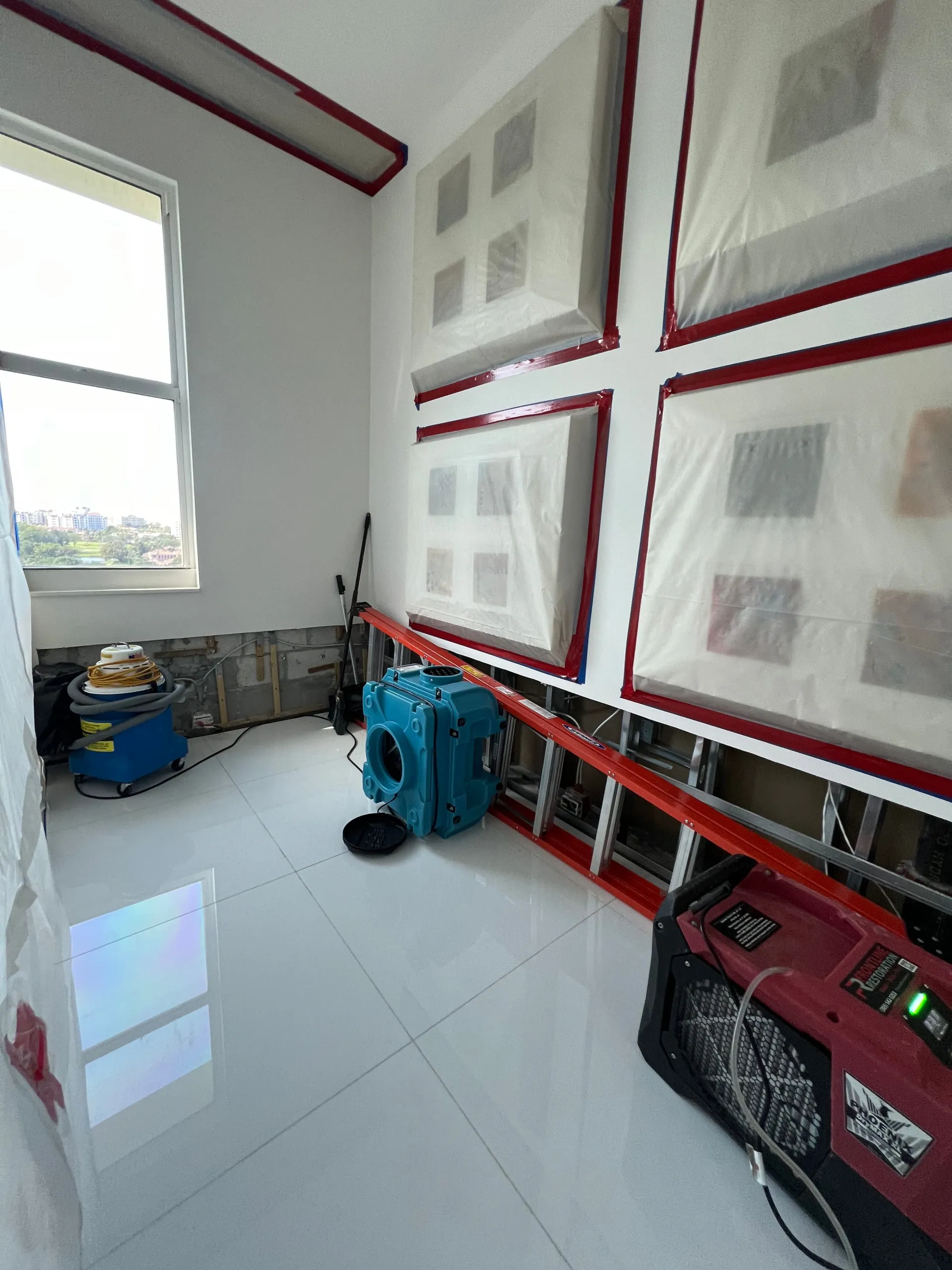 ITD Restoration team performing fire damage restoration