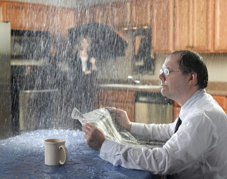 Leaking roof: storm damage and roofing repair